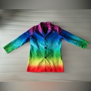 Rainbow Unisex Pea Coat
